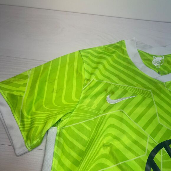 VfL Wolfsburg Nike Jersey Mens Large 2022-23 Home Bundesliga Soccer Football Kit - Picture 3 of 8